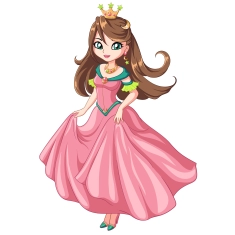 Princess Theme Party Supplies | Pink Crown Princess Cutout | Birthday Party Décor